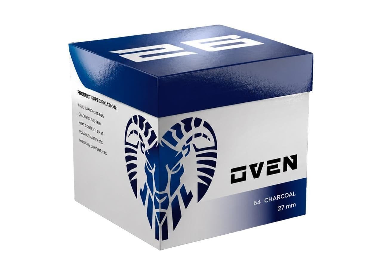 Oven Coconut Charcoal 1kg - 26mm